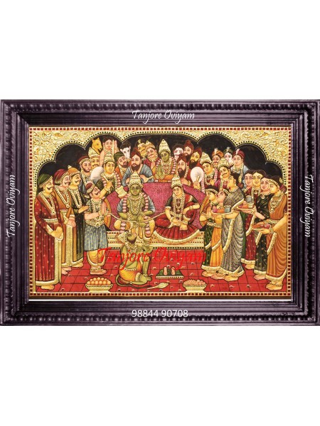 Antique Finish Ramar Pattabhishegam