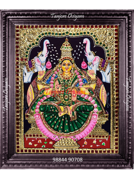 Gajalakshmi Tanjore Painting