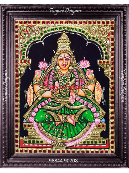Mahalakshmi Tanjore Painting | Lakshmi Tanjore Painting