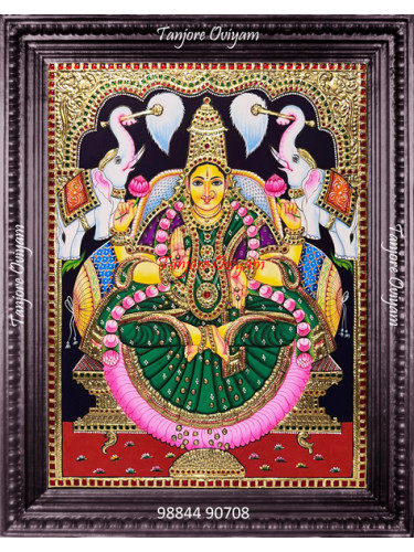 Gajalakshmi Tanjore Painting