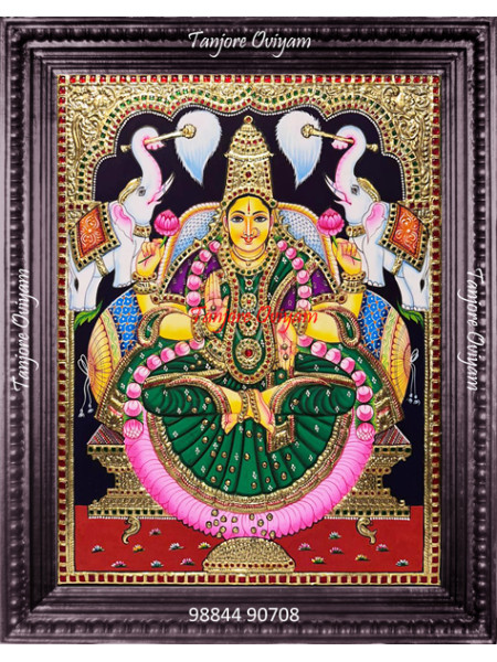 Gajalakshmi Tanjore Painting