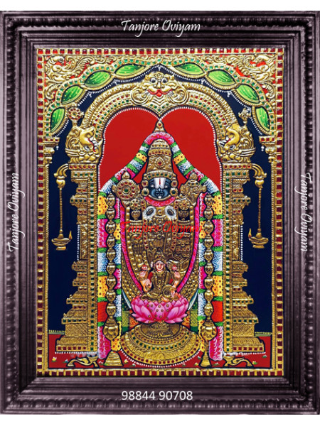Balaji Painting With Lakshmi Tanjore Painting 