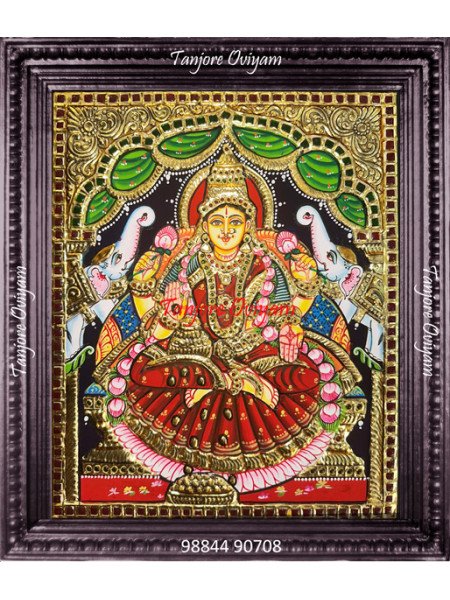 Gajalakshmi Tanjore Painting