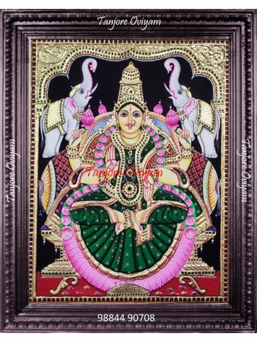 Gajalakshmi Tanjore Painting