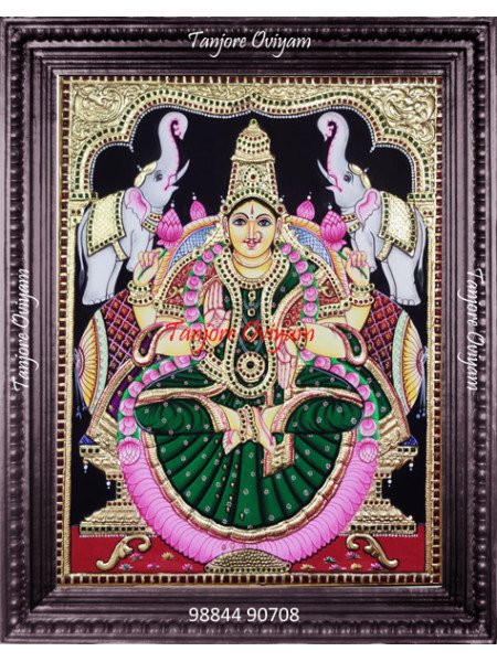 Gajalakshmi Tanjore Painting
