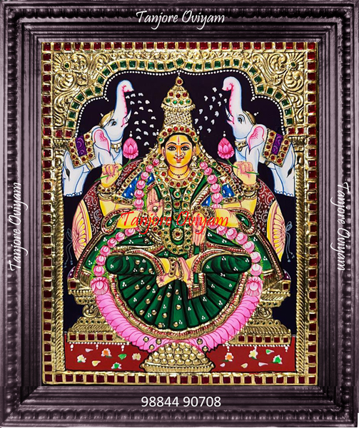 Gajalakshmi Tanjore Painting