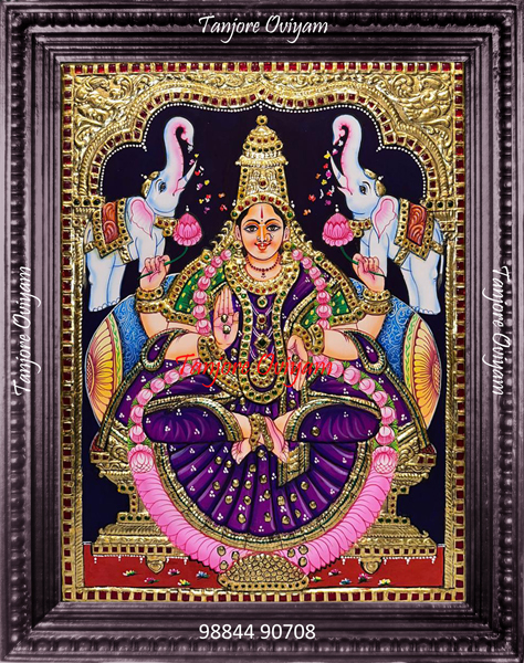Gajalakshmi Tanjore Painting