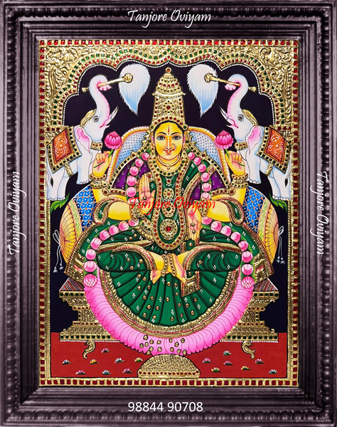 Gajalakshmi Tanjore Painting