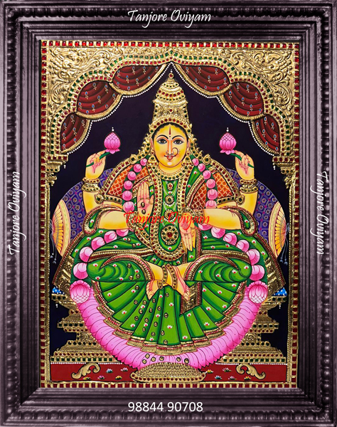 Mahalakshmi Tanjore Painting | Lakshmi Tanjore Painting