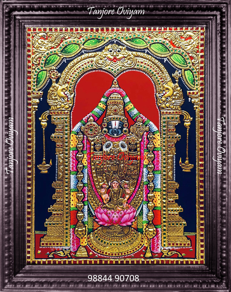 Balaji Painting With Lakshmi Tanjore Painting 